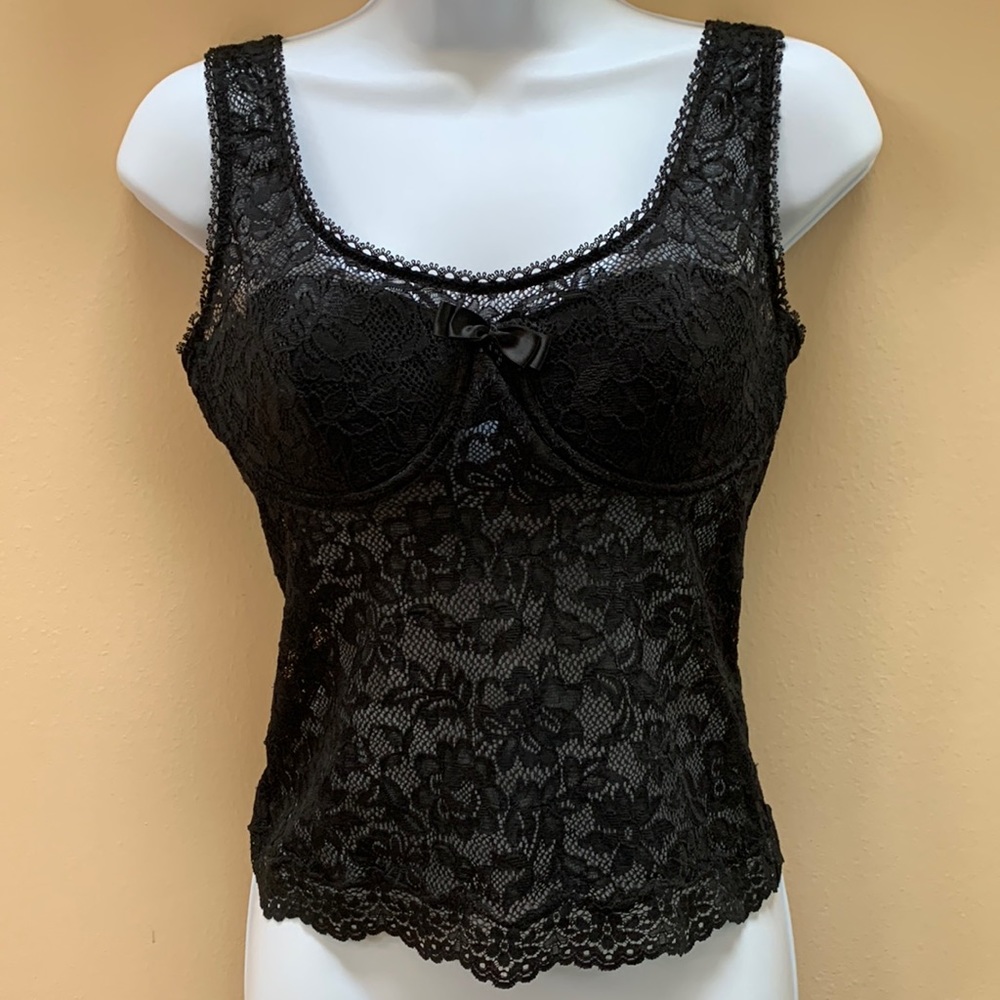 💋 Victoria’s Secret 34C Black Lace Camisole